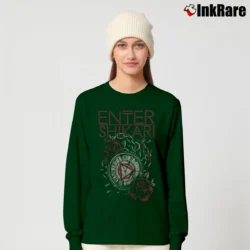 Women’s Enter Shikari Watch Dubcore Band Long-Sleeve Top in forest green | Sleek, Versatile, All-Season