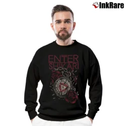 Men’s Enter Shikari Watch Dubcore Band Crewneck Sweatshirt in black | Cozy Fabric, Clean Style