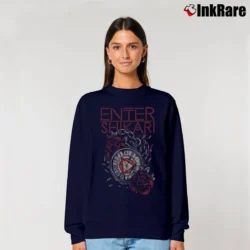 Women’s Enter Shikari Watch Dubcore Band Relaxed Sweatshirt in navy | Soft, Laid-Back Vibe