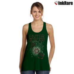 Women’s Enter Shikari Watch Dubcore Band Tank Top in forest green | Lightweight, Movement-Friendly