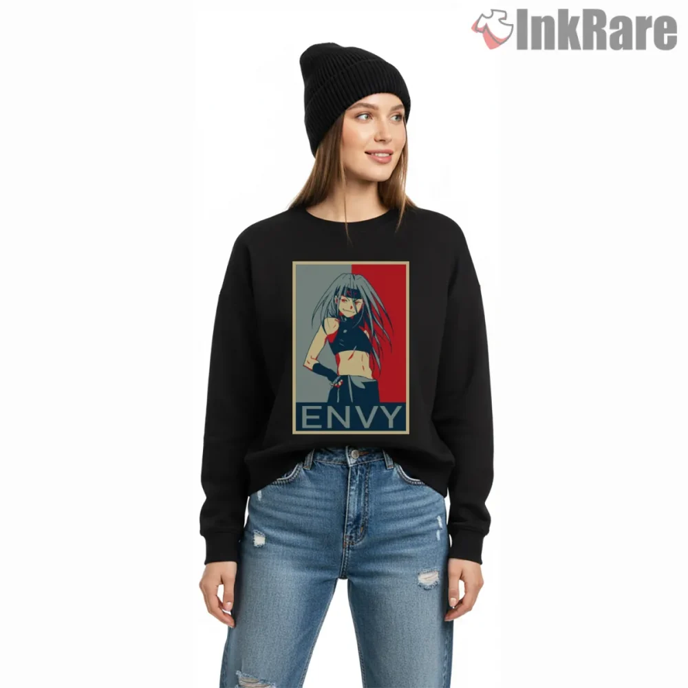 Envy Vintage Poster Minimal Red Blue Anime Shirt on graphic shirt for women graphic tee