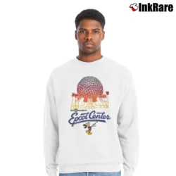 Men’s Epcot Center Walt Disney World Crewneck Sweatshirt in white | Cozy Fabric, Clean Style