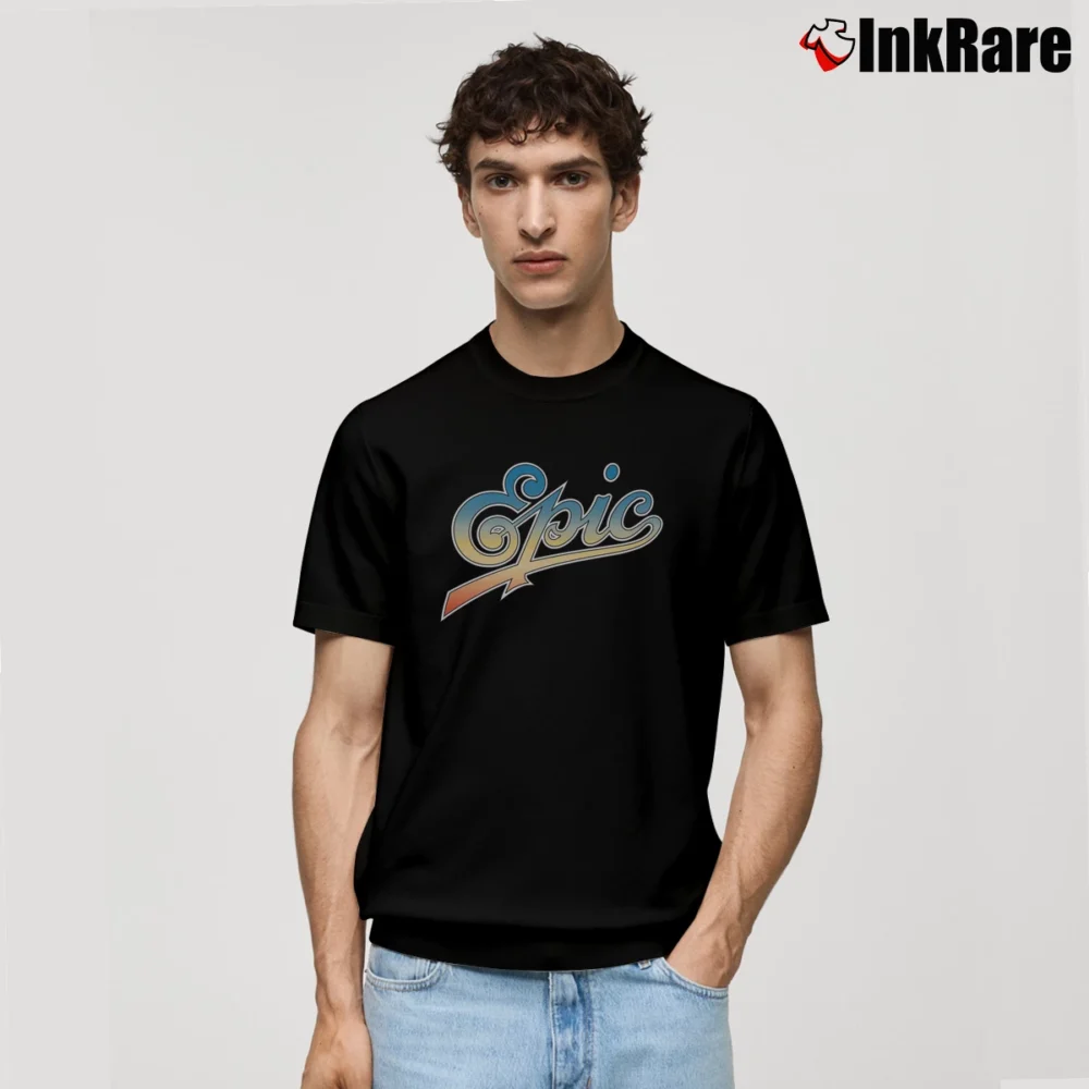 Men’s Epic Records Classic Logo Classic T-Shirt in black | Soft, Breathable Everyday Wear