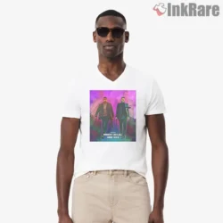 Equalizer And John Wick Neon Team Up Shirt on white v-neck shirt for men graphic tee