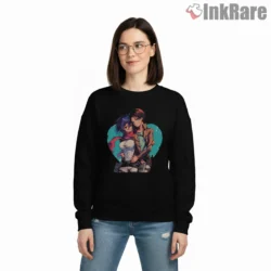 Eren And Mikasa Tender Embrace Shirt on graphic shirt for women graphic tee