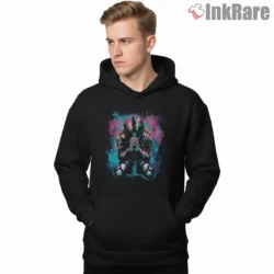 Eren Jaeger Prayer Aura Shirt on black hoodie for men graphic tee