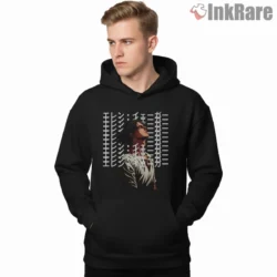 Eren Yeager Skyline Monologue Shirt on black hoodie for men graphic tee