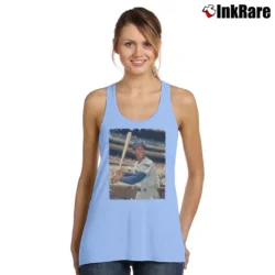 Women’s ernie banks chicago cubs for MLB Legends Fans Tank Top in light blue | Lightweight, Movement-Friendly