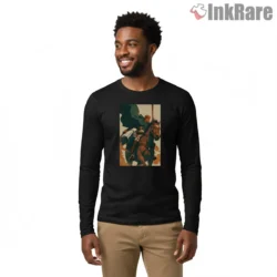 Erwin Charge Into Final Battle Shirt on black long sleeve shirt for men graphic tee