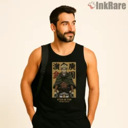 Erwin Smith Final Chapter Poster Shirt on black tank top for men graphic tee