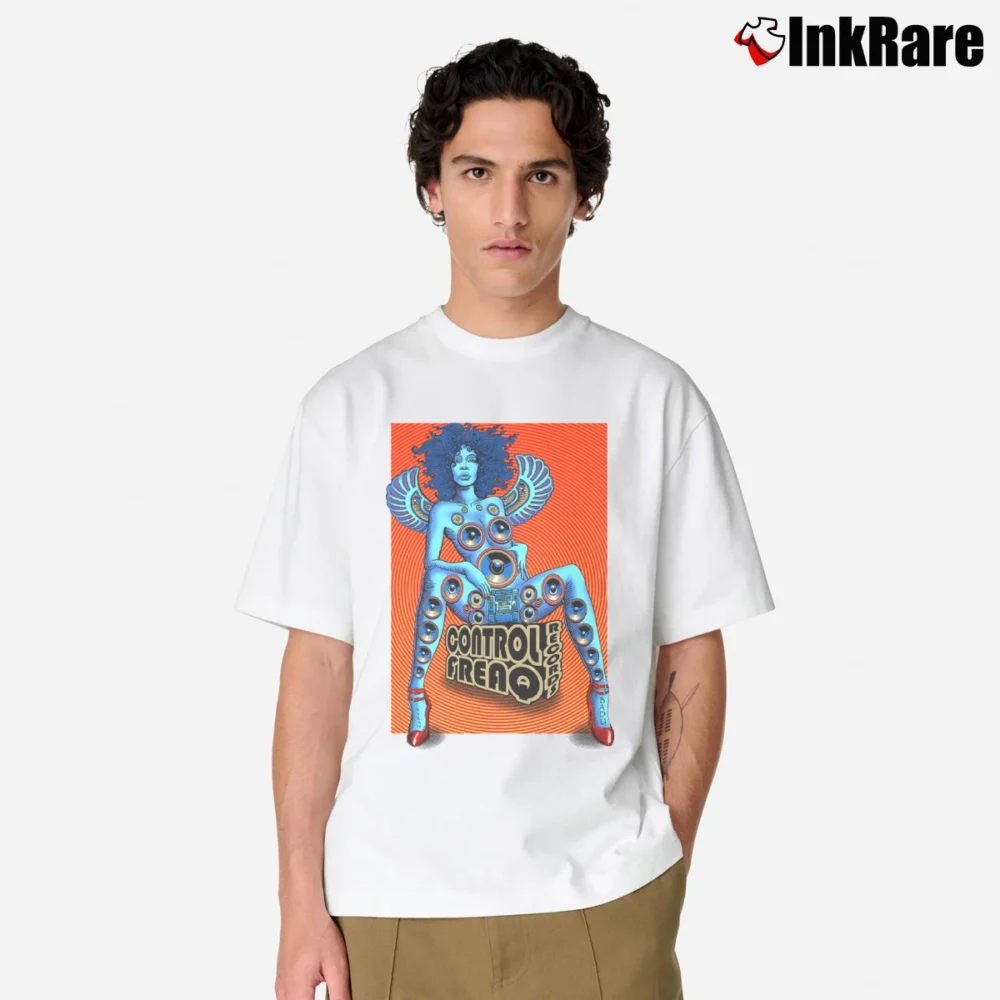 Men’s Erykah Badu R&b Soul Singer Classic T-Shirt in white | Soft, Breathable Everyday Wear
