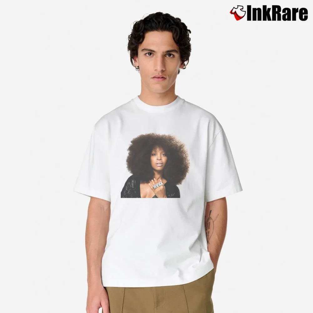 Men’s Erykah Badu Classic T-Shirt in white | Soft, Breathable Everyday Wear