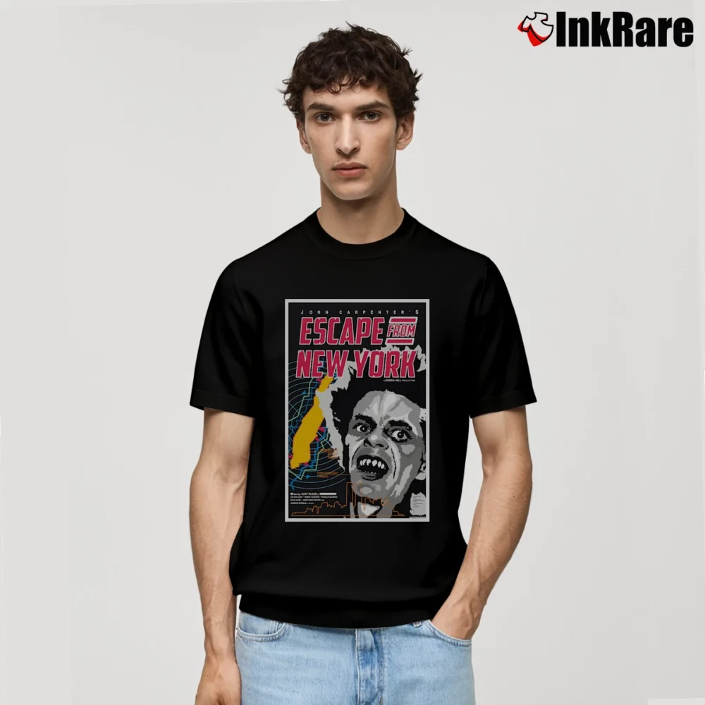 Men’s Escape From New York Movie Poster Classic T-Shirt in black | Soft, Breathable Everyday Wear