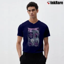 Men’s Escape The Fate After Death Album V-Neck Tee in navy | Sharp, Breathable, Everyday Staple