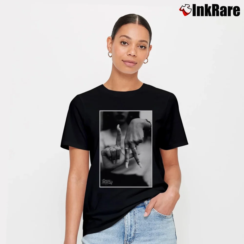 Women’s Estevan Oriol LA Fingers Streetwear Signature T-Shirt in black | Soft, Flattering Fit