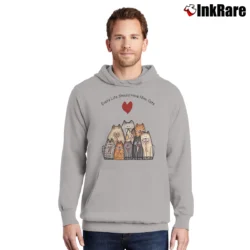 Men’s Every Life Should Have Nine Cats Pullover Hoodie in sport grey | Cozy, Durable, Modern Fit