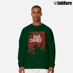 Men’s Evil Dead 2013 Movie Poster Long-Sleeve Shirt in forest green | Sleek, Lightweight, Year-Round Wear