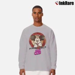 Men’s Evil Mickey Mouse Fight Club Tyler Durden Long-Sleeve Shirt in sport grey | Sleek, Lightweight, Year-Round Wear