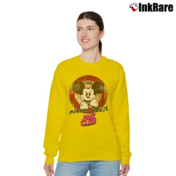 Women’s Evil Mickey Mouse Fight Club Tyler Durden Relaxed Sweatshirt in yellow | Soft, Laid-Back Vibe