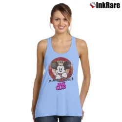 Women’s Evil Mickey Mouse Fight Club Tyler Durden Tank Top in light blue | Lightweight, Movement-Friendly