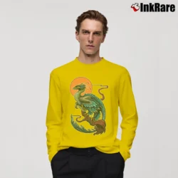 Men’s Evolve Curbside Circle Long-Sleeve Shirt in yellow | Sleek, Lightweight, Year-Round Wear