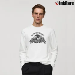 Men’s Expedition Everest Yeti Animal Kingdom Disney Long-Sleeve Shirt in white | Sleek, Lightweight, Year-Round Wear
