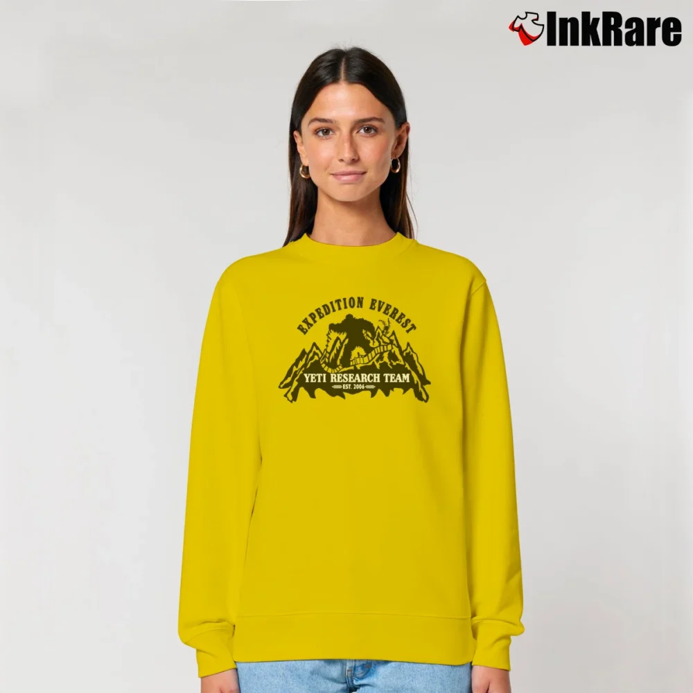 Women’s Expedition Everest Yeti Animal Kingdom Disney Relaxed Sweatshirt in yellow | Soft, Laid-Back Vibe
