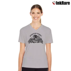 Women’s Expedition Everest Yeti Animal Kingdom Disney V-Neck Tee in sport grey | Chic Neckline, Soft Texture