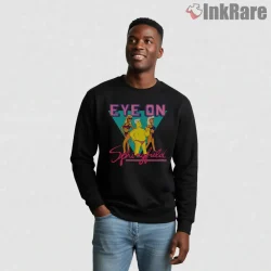 Eye On Springfield Retro Tv Show Neon Poster Shirt on graphic shirt for men graphic tee