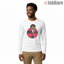 Ezekiel Twenty Five Seventeen Red Circle Shirt on white long sleeve shirt for men graphic tee