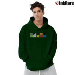 Men’s f1 racing flags for Motorsport Fans Pullover Hoodie in forest green | Cozy, Durable, Modern Fit