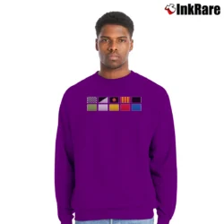 Men’s f1 racing flags for Motorsport Fans Crewneck Sweatshirt in purple | Cozy Fabric, Clean Style