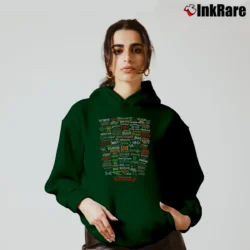 Women’s Famous Headbangers Metal Rock Fan Cozy Hoodie in forest green | Warm, Structured, Stylish