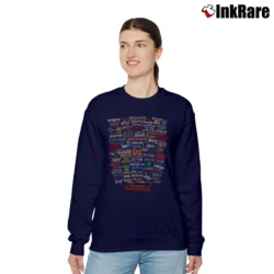 Women’s Famous Headbangers Metal Rock Fan Relaxed Sweatshirt in navy | Soft, Laid-Back Vibe