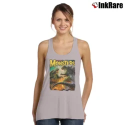 Women’s Famous Monsters Godzilla Vs Gamera Battle Tank Top in sport grey | Lightweight, Movement-Friendly
