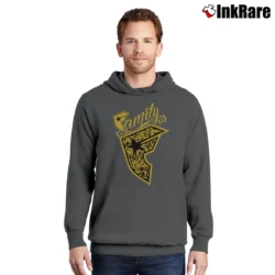 Men’s Famous Stars And Straps Graphic Pullover Hoodie in charcoal | Cozy, Durable, Modern Fit