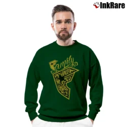 Men’s Famous Stars And Straps Graphic Crewneck Sweatshirt in forest green | Cozy Fabric, Clean Style