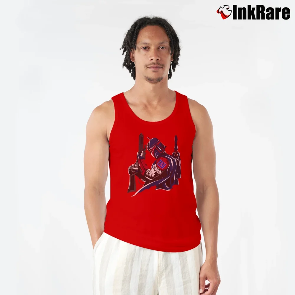 Men’s Fanatic New York Giants Boba Fett Star Wars Football Tank Top in red | Breathable, Active-Friendly Design