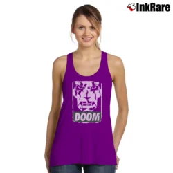 Women’s Fantastic Four Dr. Doom Mask Black Tank Top in purple | Lightweight, Movement-Friendly