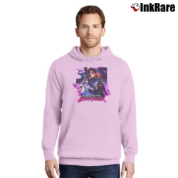 Men’s Far Cry 3 Blood Dragon Video Game Pullover Hoodie in light pink | Cozy, Durable, Modern Fit