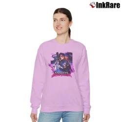 Women’s Far Cry 3 Blood Dragon Video Game Relaxed Sweatshirt in light pink | Soft, Laid-Back Vibe