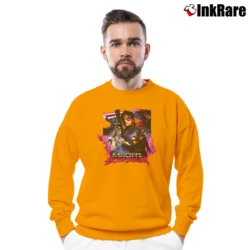 Men’s Far Cry 3 Blood Dragon Video Game Crewneck Sweatshirt in orange | Cozy Fabric, Clean Style