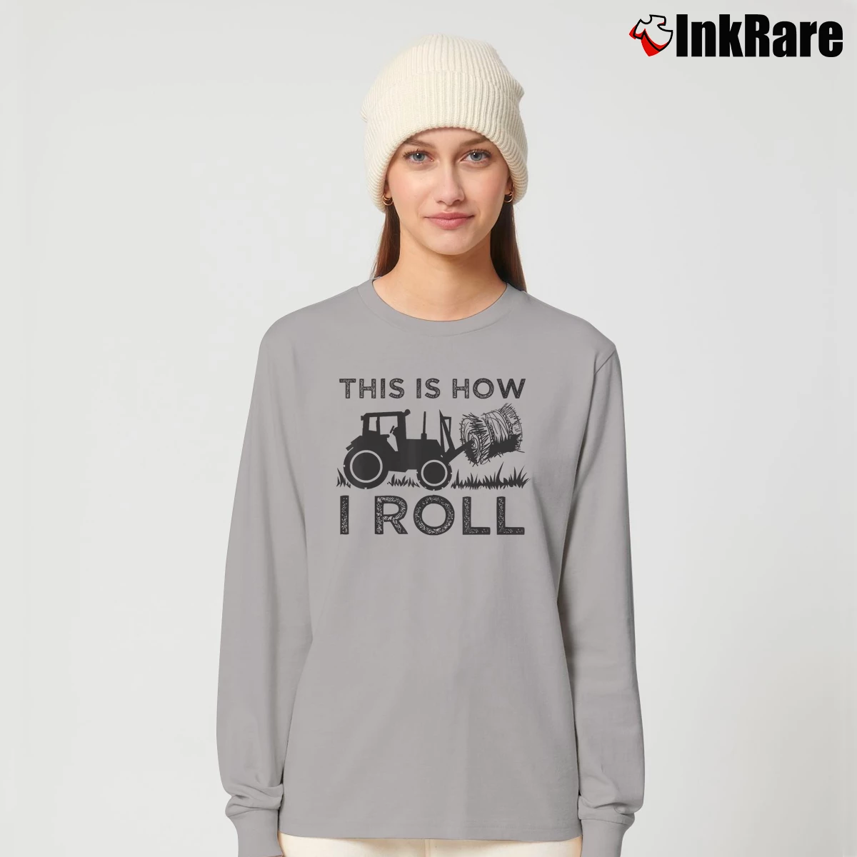 Women’s Farmer This Is How I Roll Long-Sleeve Top in sport grey | Sleek, Versatile, All-Season