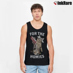 Men’s Fashion Kitty Cat For The Homies Tank Top in black | Breathable, Active-Friendly Design