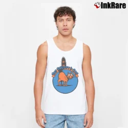 Men’s Fat Freddy's Cat Comic Vintage Style Tank Top in white | Breathable, Active-Friendly Design