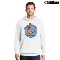Men’s Fat Freddy's Cat Graphic Comic Pullover Hoodie in white | Cozy, Durable, Modern Fit