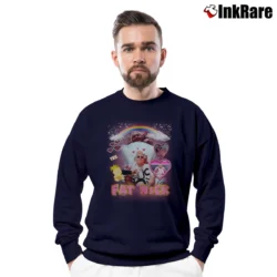 Men’s Fat Nick Graphic Crewneck Sweatshirt in navy | Cozy Fabric, Clean Style