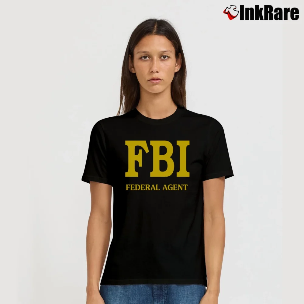 Women’s Fbi Federal Bureau Of Investigation Graphic Signature T-Shirt in black | Soft, Flattering Fit