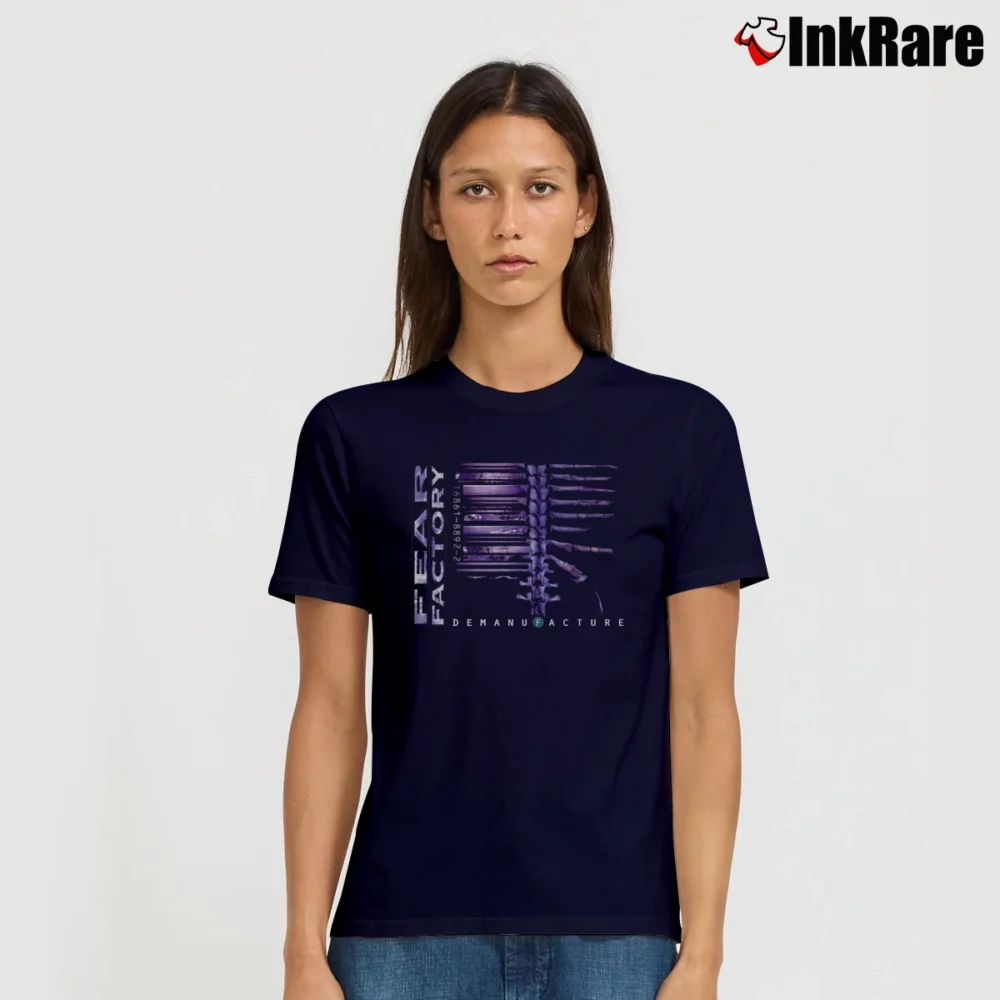 Women’s Fear Factory Sport Gym Signature T-Shirt in navy | Soft, Flattering Fit