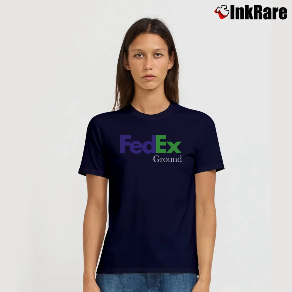 Women’s Fedex Ground Violet Green Signature T-Shirt in navy | Soft, Flattering Fit